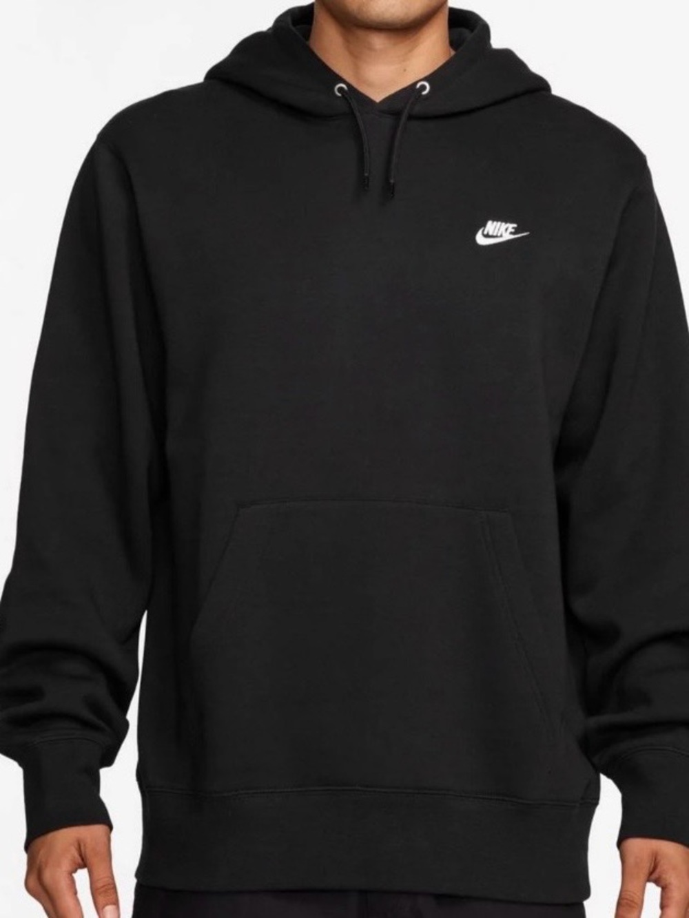 Nike club unisex Black Pullover Hoodie XXL